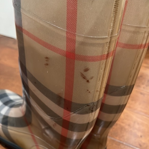 Burberry Nova Check Rain Boots Size 40 - Picture 6 of 11